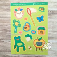 Villager Accessories Sticker Sheet - Waterproof Vinyl Stickers