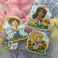 Cute Farmer Magnets - Refrigerator Magnets