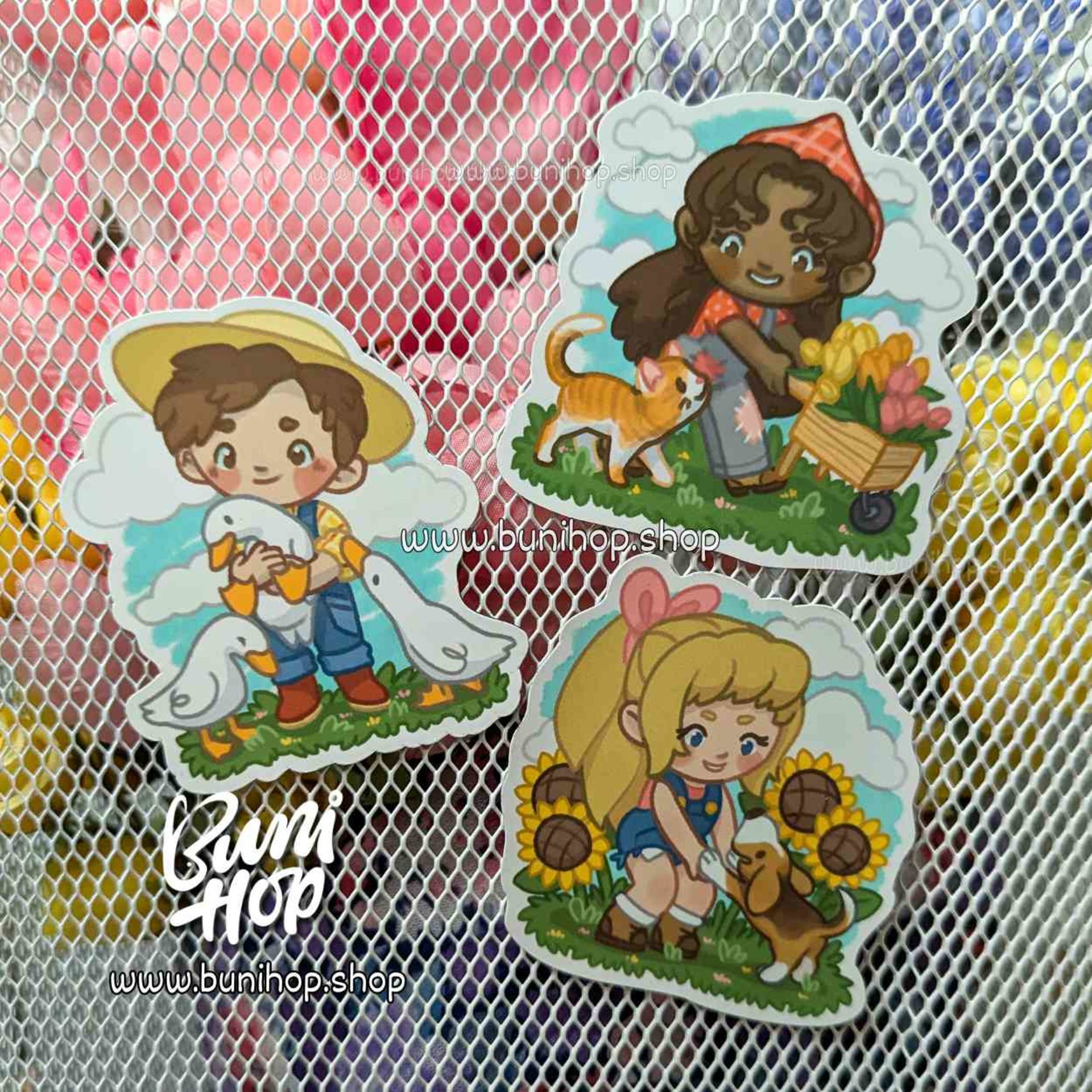 Cute Farmer Magnets - Refrigerator Magnets